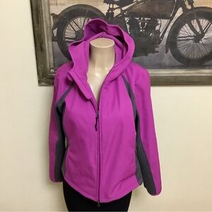 Large, Zip-up, Jacket with hoodie. #Champion